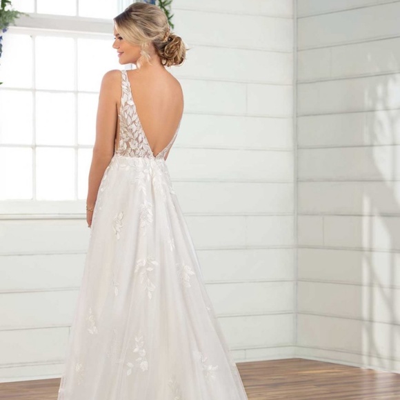 Essence of Australia BOHO A-Line Wedding Dress NWT unaltered - Picture 3 of 5